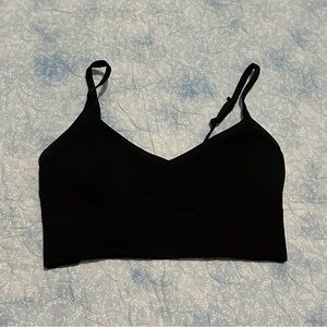aerie black sports bra